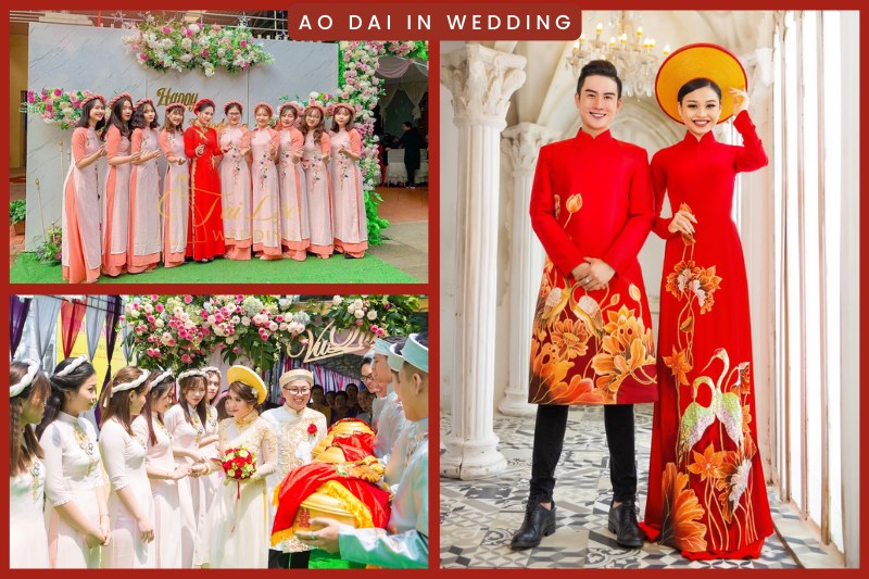 Ao Dai in Vietnam engagement and wedding